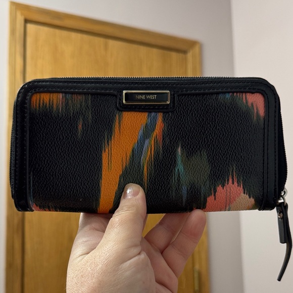 Nine West Handbags - Nine West Black Wallet with Vibrant Accents